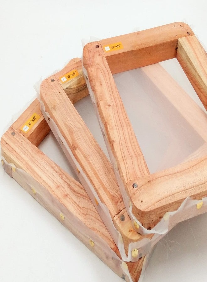 Sumikrafts Screen Printing Kit-Frame-Whole Sale Pack of 3 pcs- for Screen Printing-Size Small 6'' X 8'' Pre-Stretched Silk Screen Frame - Image 4